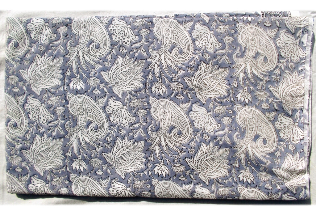 5 Yard Hand Block Print 100% Cotton Fabric Design