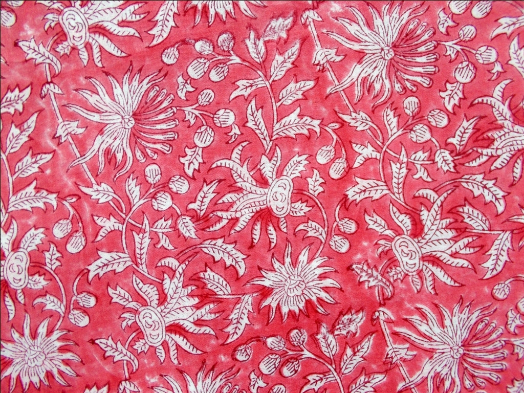 5 Yard Hand Block Print 100% Cotton Fabric Design