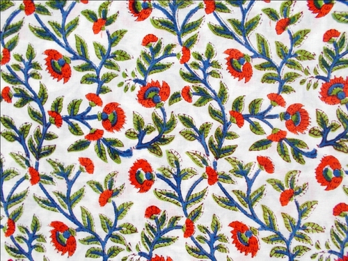 पुष्प प्रिंट कपड़े