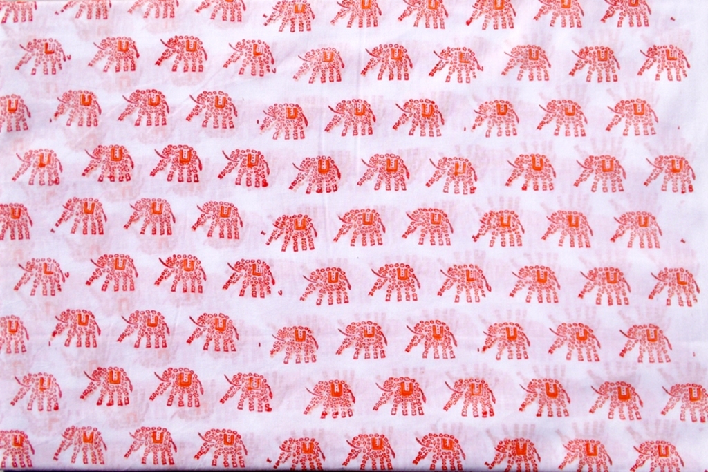 Small Elephant Hand Block Print