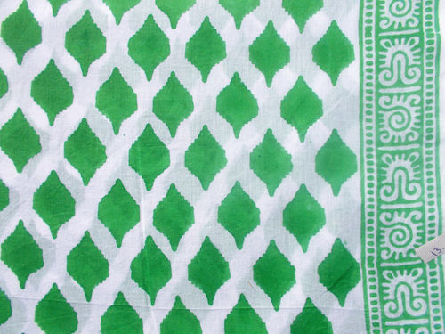 Green Hand Block Print