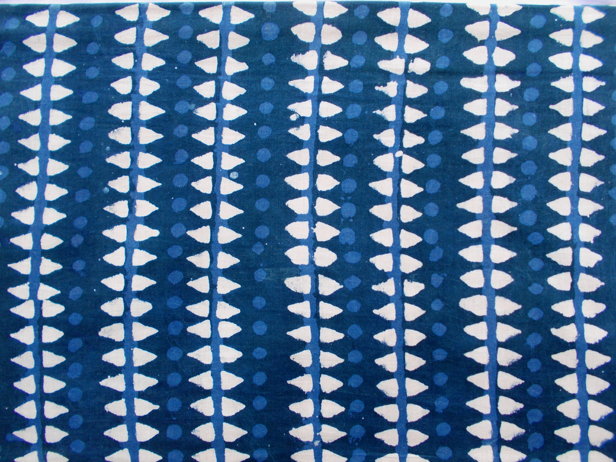 100%cotton Blue Pattern Fabric Design
