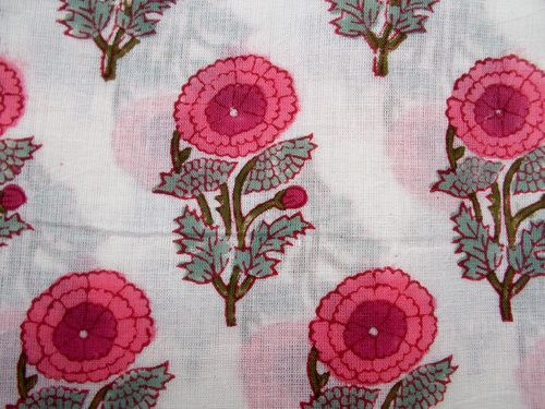 फ्लोरल प्रिंटेड फैब्रिक