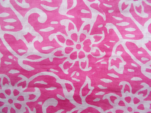 पिंक कलर हैंड ब्लॉक प्रिंट