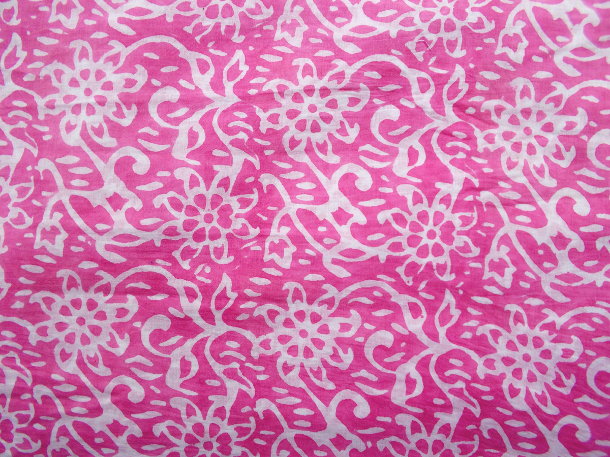 Pink Color Hand Block Print