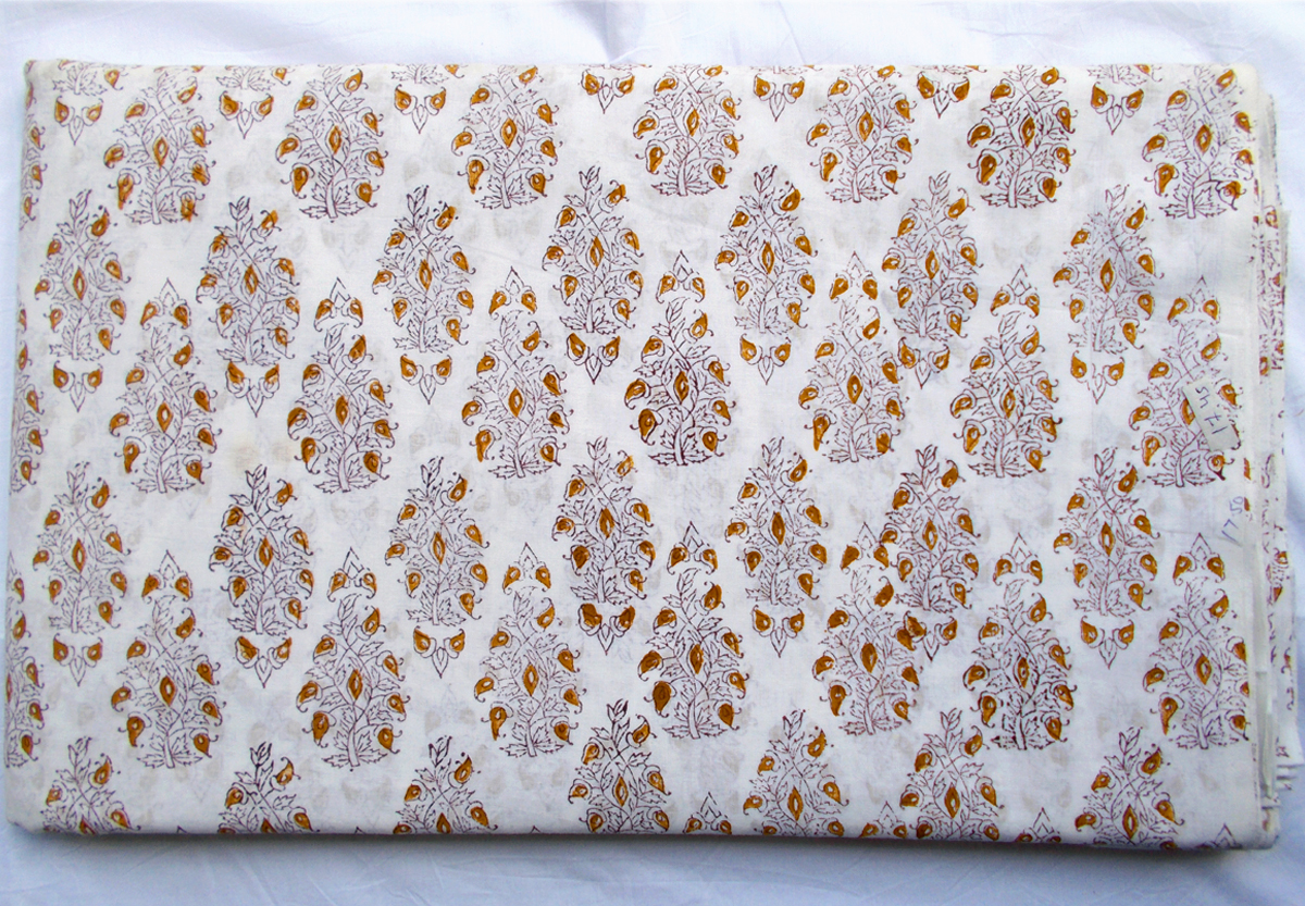 Hand Block Print 100% Cotton Fabric