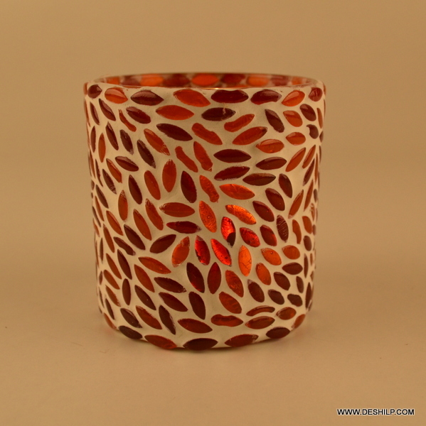 Multicolor Art Glass Lamp - Material: Mosaic