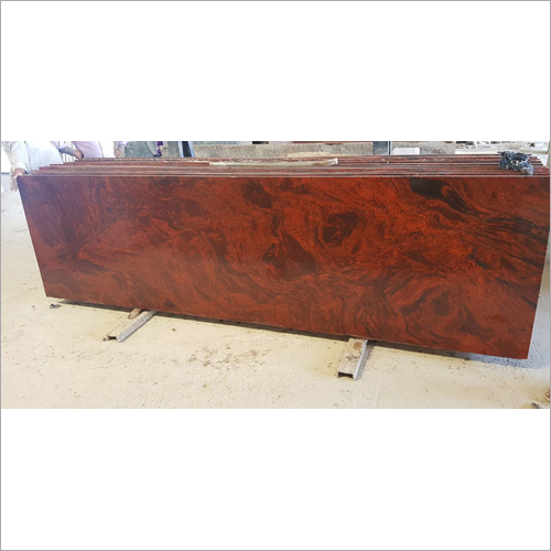 Red Multi Granite - Polished Finish, Dark Brown Color with Flawless Shape and High Durability