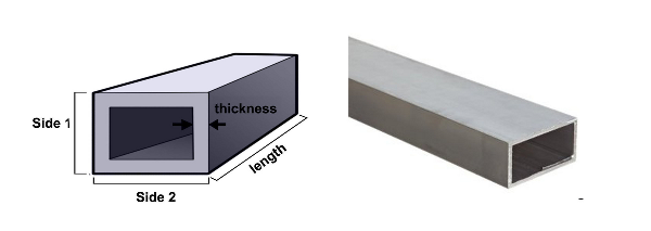 Aluminium Rectangular Pipes - Aluminium Alloy, 12 Foot Standard Size, Silver Color, Seamless Design | High Precision, Superior Tensile Strength, Rust Resistance