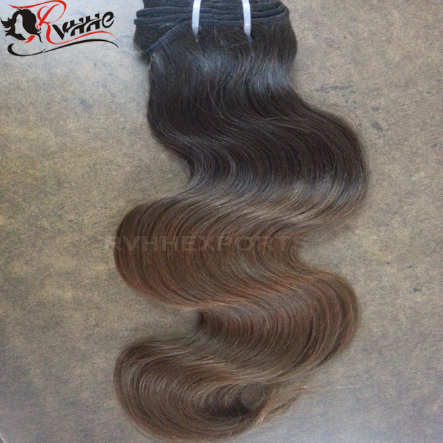 Indian Natural Wavy Ombre Color Hair