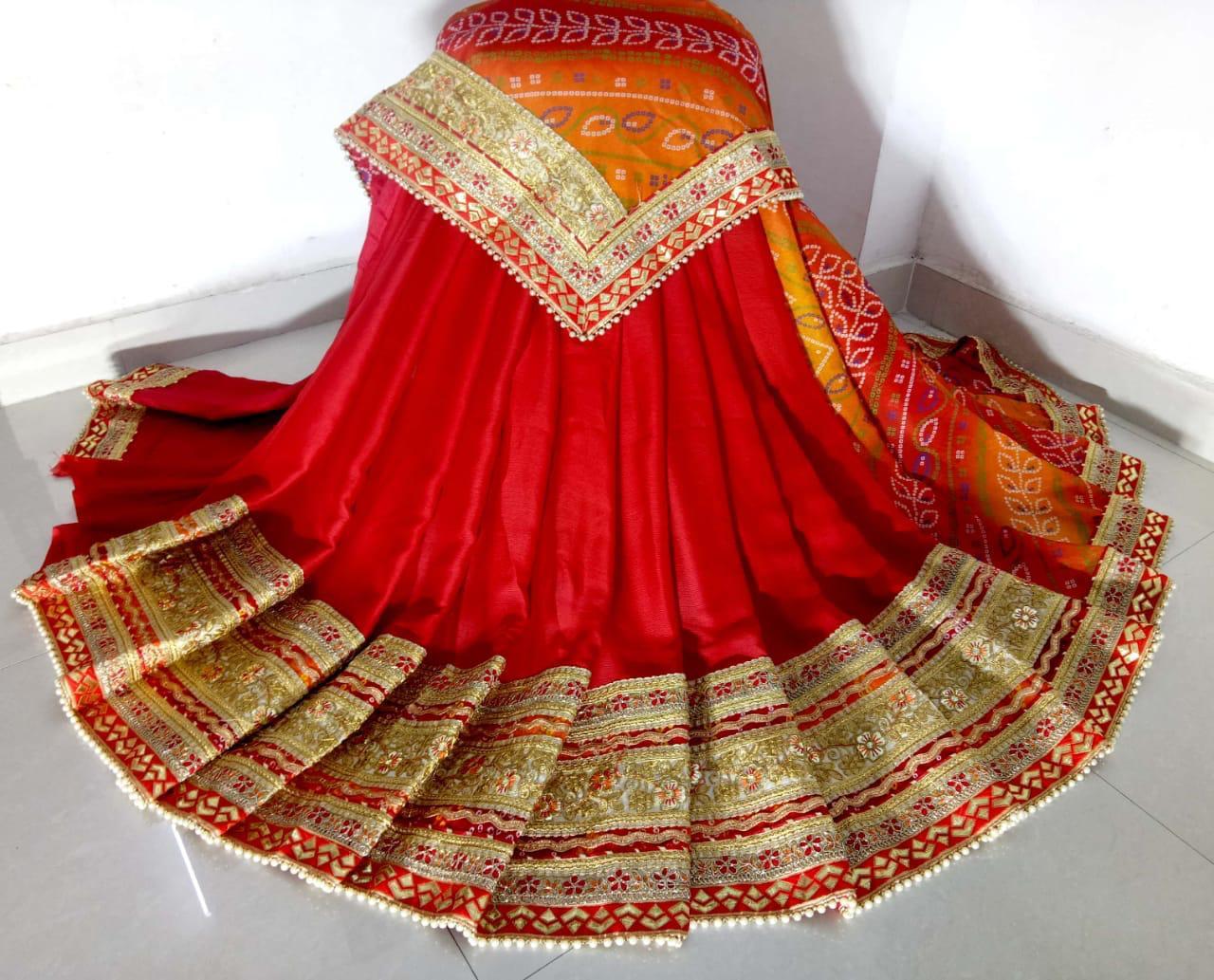 Multi Designer Bandhni Printed Saree