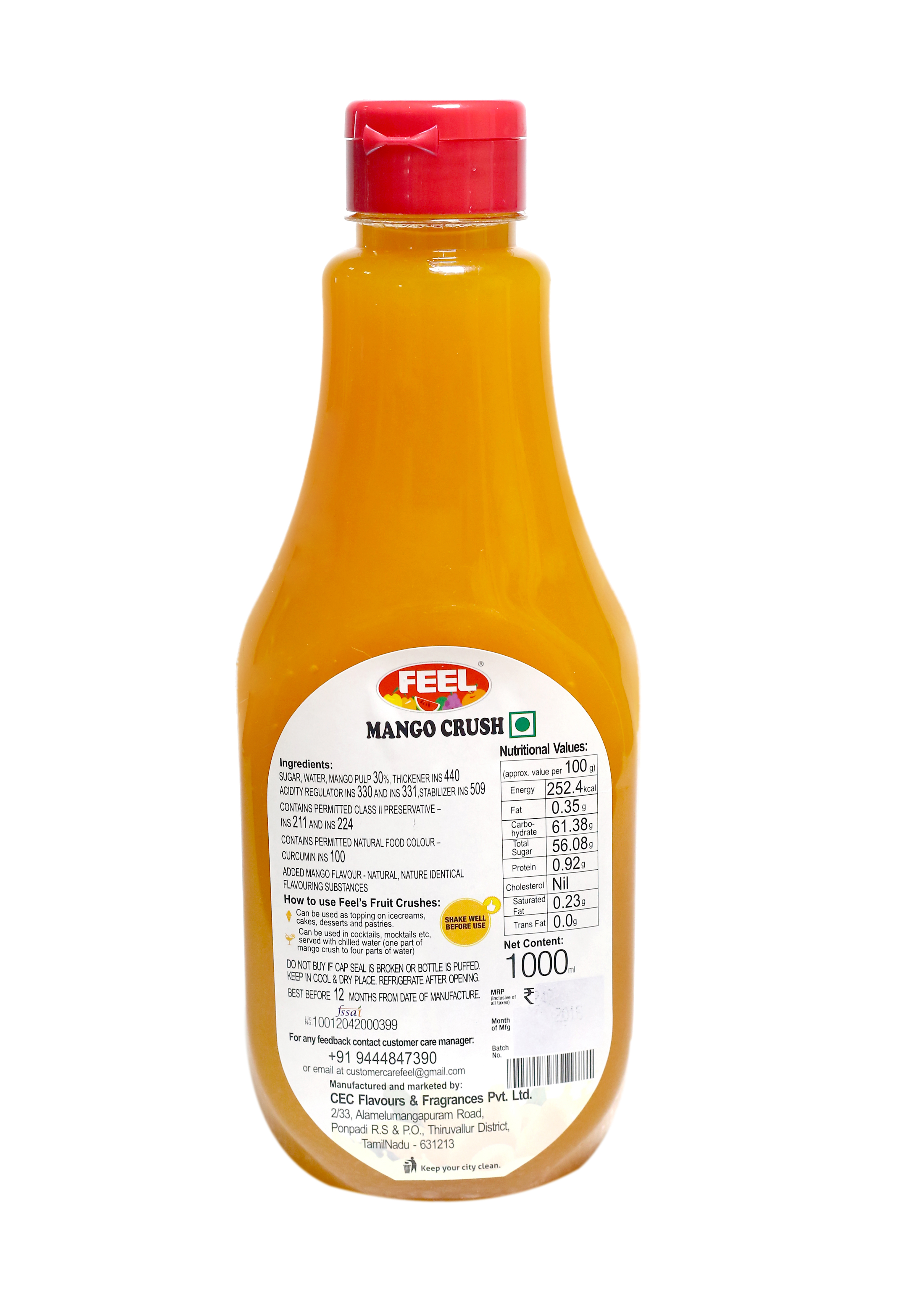 Mango Crush Essence Boiling Point: No