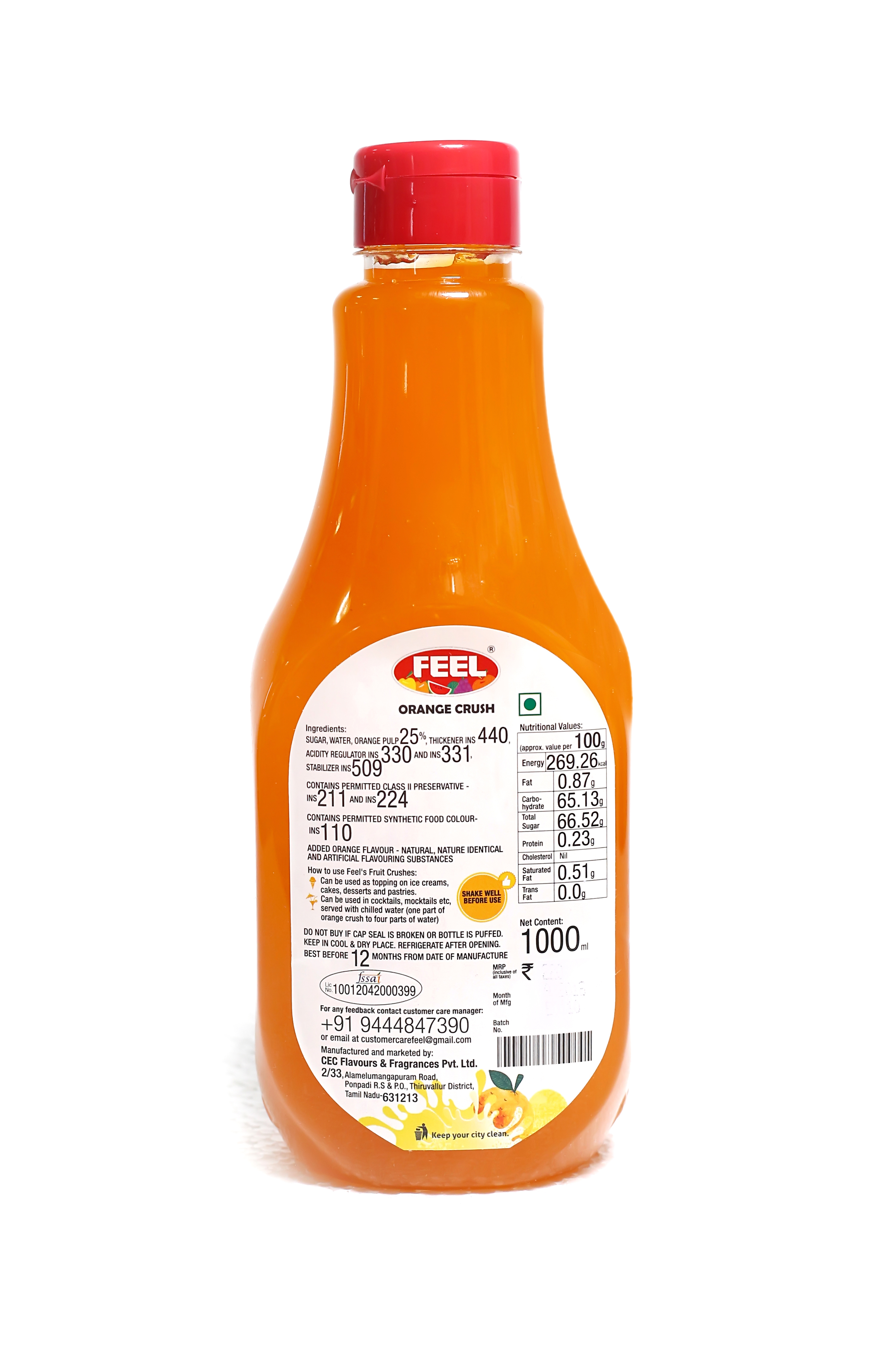Orange Crush Essence Boiling Point: No