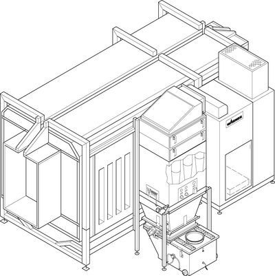 Printing Powder Coating Booth