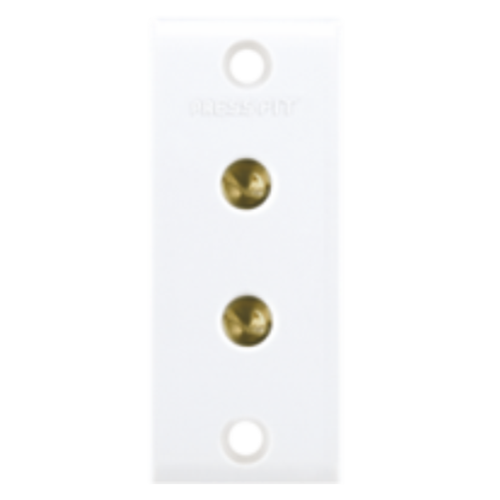 Pressfit Gold 6 Amp Electrical Sockets - Plastic Material, 3/5 Pin Universal Formats, Ivory Gold & White Finish, Easy-to-Combine with Switches