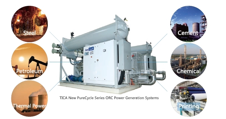 Purecycle Organic Rankine Cycle Power Generation System - Grey, Semi-automatic Operation, 1 Year Warranty | High Efficiency Waste Heat Recovery For Industrial Use