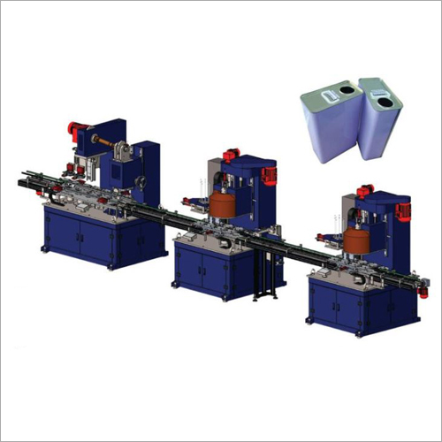 Automatic Metal Lubricant Grease Rectangle Tin Can Making Machine