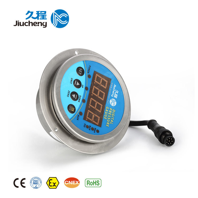 Jc641 Intelligent Digital Pressure Switch - Stainless Steel, 60mm/80mm Size | Â±0.1% Accuracy, Dual Relay Signal Output, 4-digit Led Display