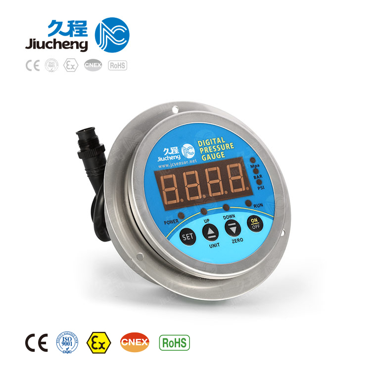 Jc641 Intelligent Digital Pressure Switch - Stainless Steel, 60mm/80mm Size | Â±0.1% Accuracy, Dual Relay Signal Output, 4-digit Led Display