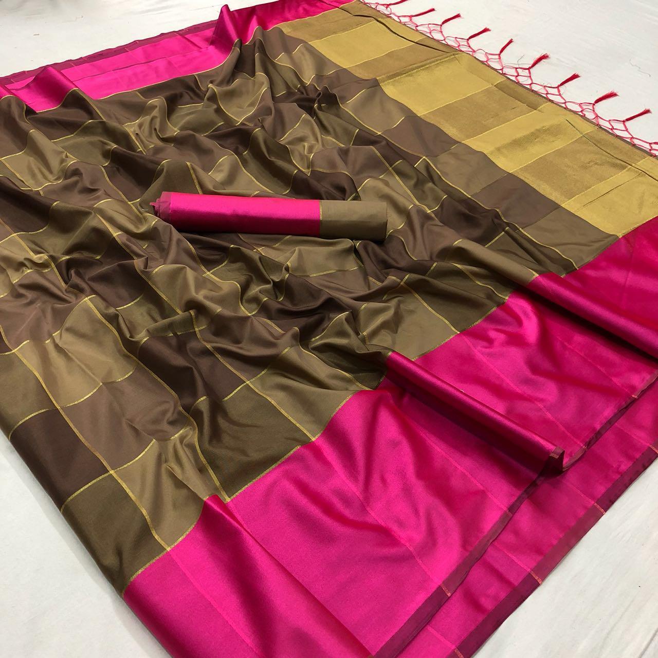 Multi Weaving Silk Saree
