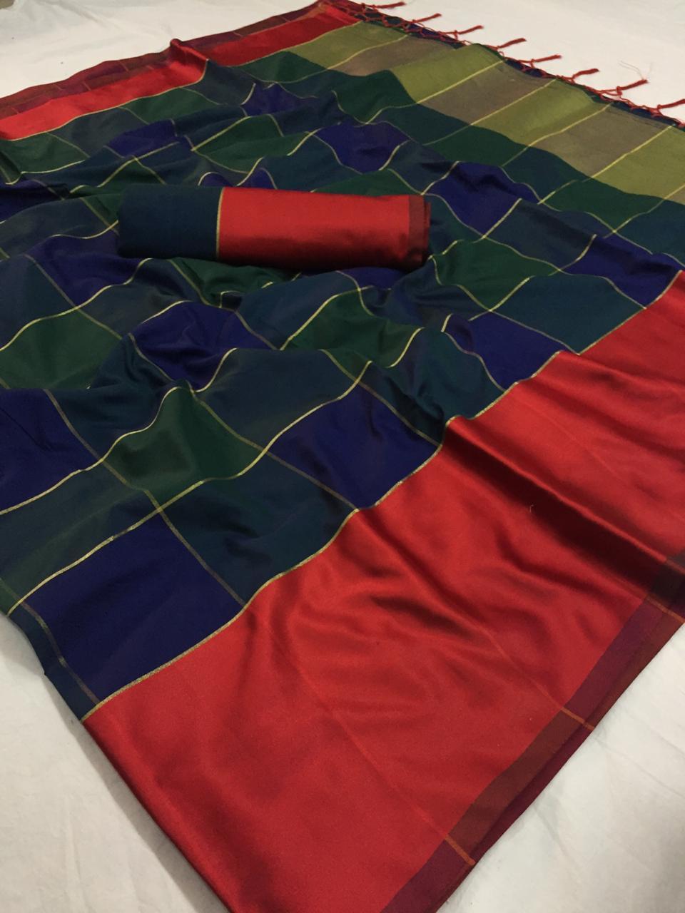 Multi Weaving Silk Saree