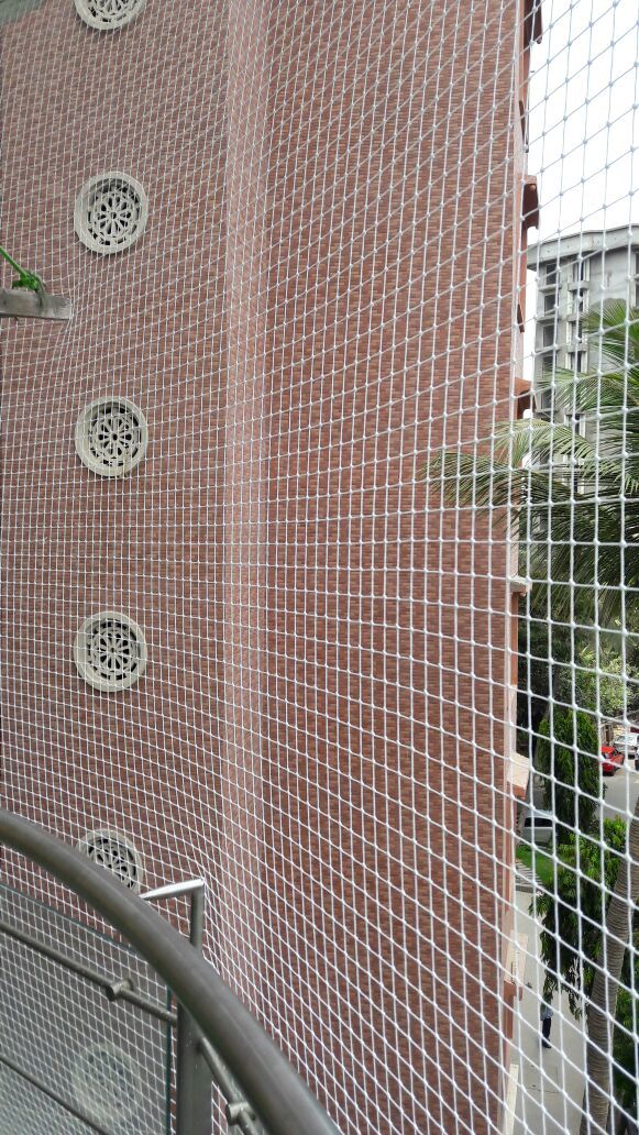 Bird Control Nylon Net - 1 Mm Thickness, 25 Mm Hole Size | Durable Hdpe Material, Lightweight, Smooth Finish In White, Black, Green Options