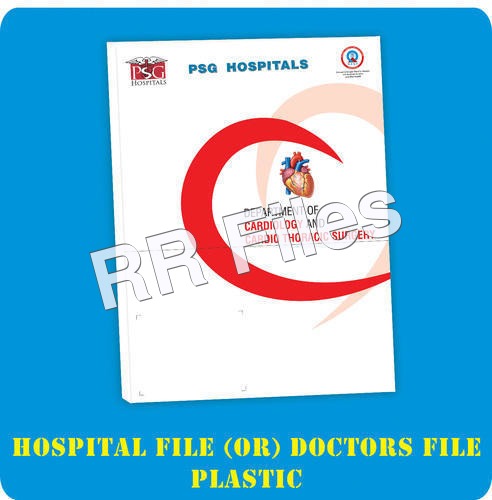 Hospital Plastic File - Lightweight, Durable Plastic Material | Modern Square Style, Customized Options Available, Ideal for Patient Records