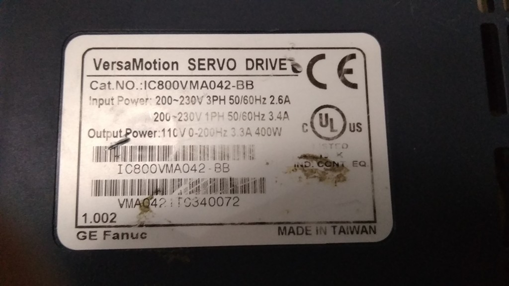 Ge Fanuc Servo Drive