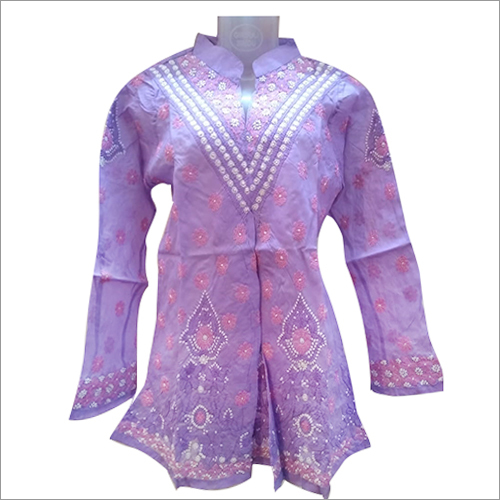 Cotton Chikan Kurti