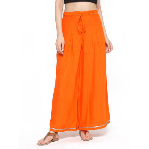 Ladies Cotton Palazzo - Rayon Fabric, Length 37 Inches, Hip Size 36-48 Inches , Breathable, Quick Dry, No Fade, Multi-Season Wear Option