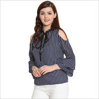 Ladies Printed Top with umbrella sleeves