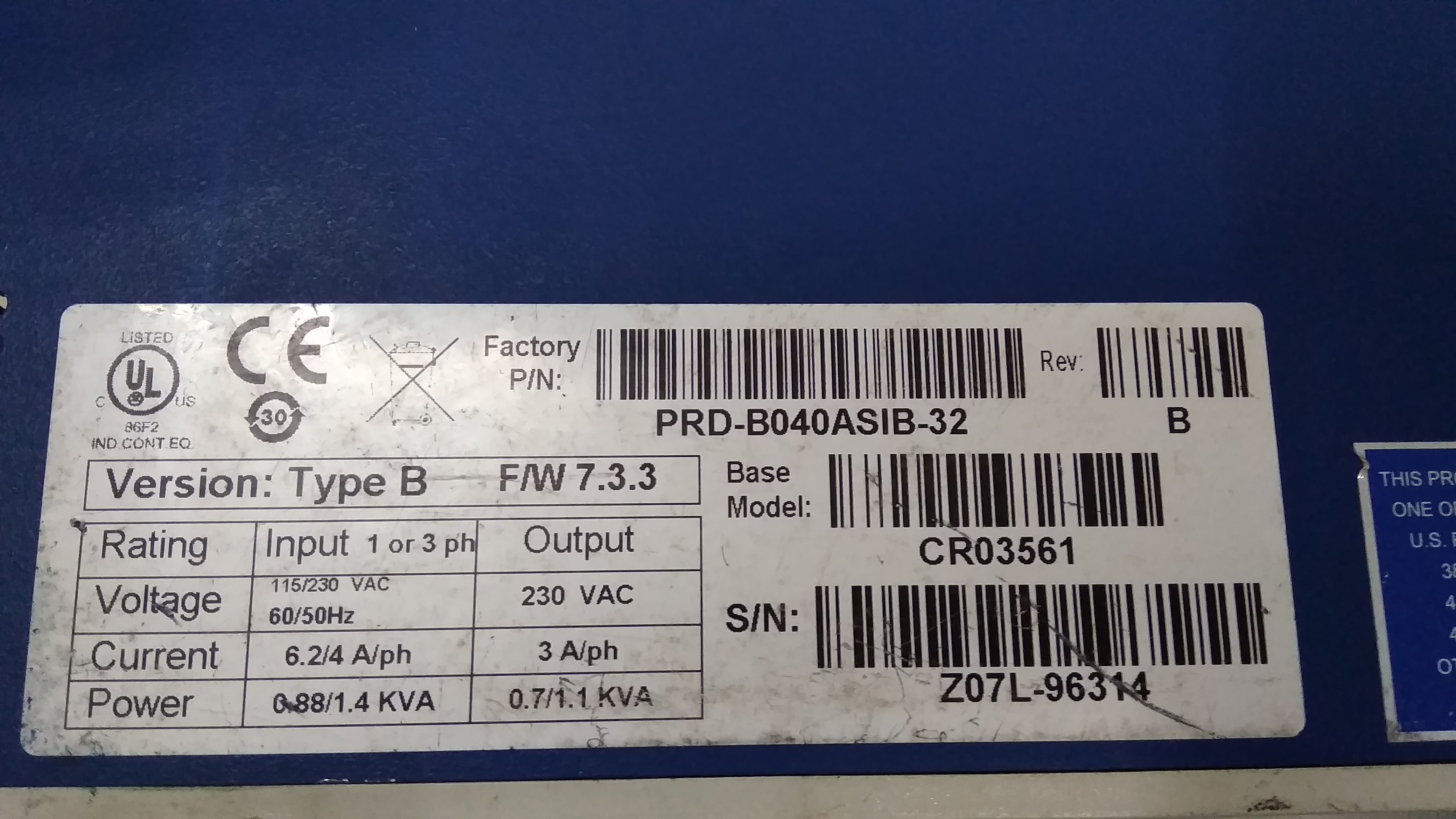 Kollmorgen Servo Drive Prd-b040asib-32