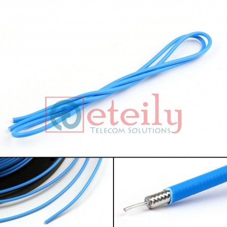 Rg 402 Cable - Copper Tube Outer Conductor, Silver Plated Copper Inner Conductor, Blue Rubber Jacket | Rf Coaxial Cable For Industrial Applications