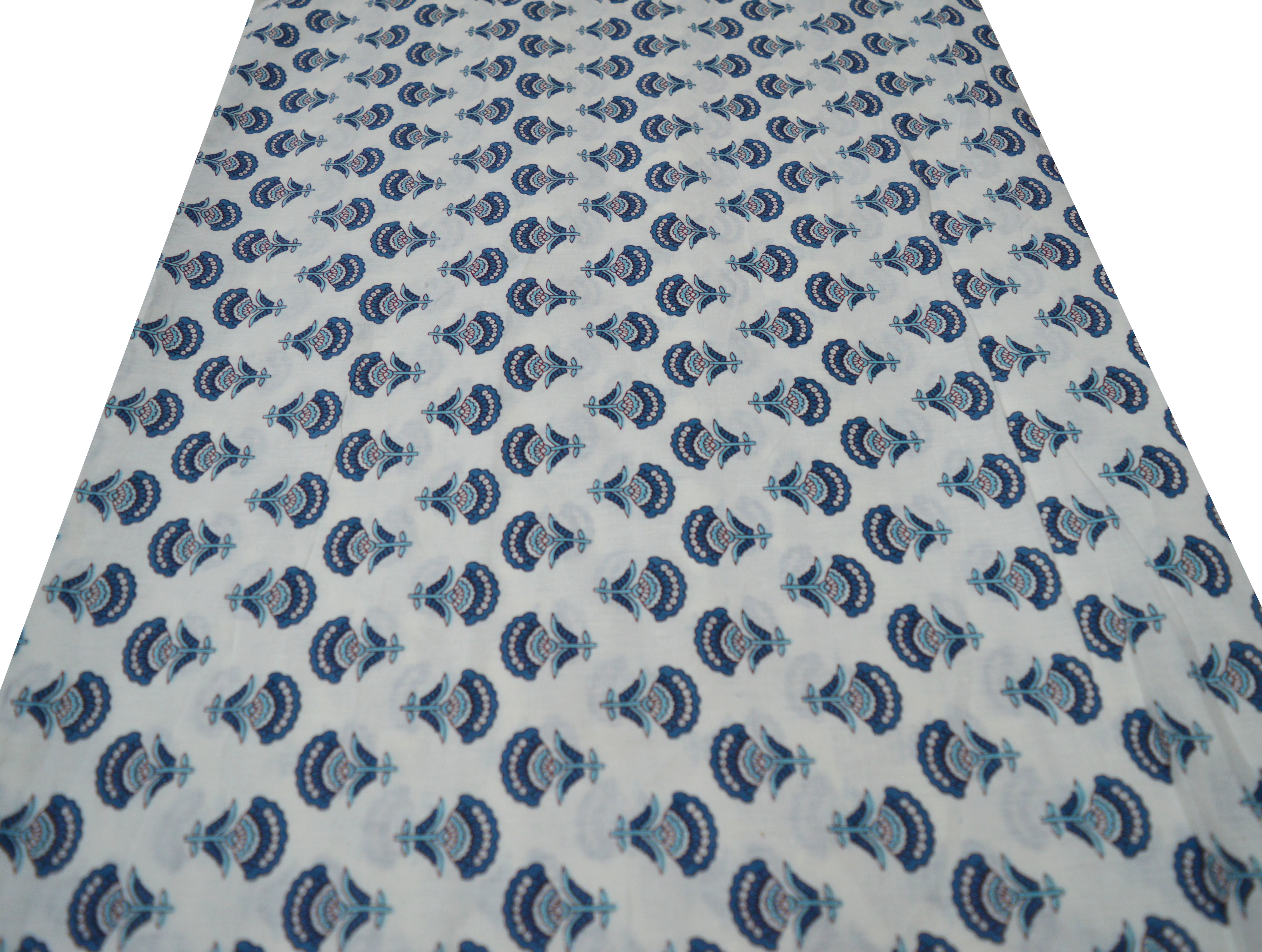 Multi Color 100 % Cotton Handmade Hand Block Fabric