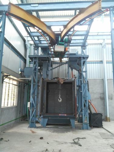Blue Shot Blasting Machine