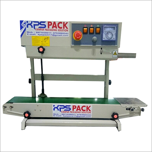 Vertical Band Sealer Machine - 840x380x550mm, 500 Watt Power | Seals Pouches 12-16 Per Minute, 8-10mm Width, Ideal for Grit and Liquid Packaging