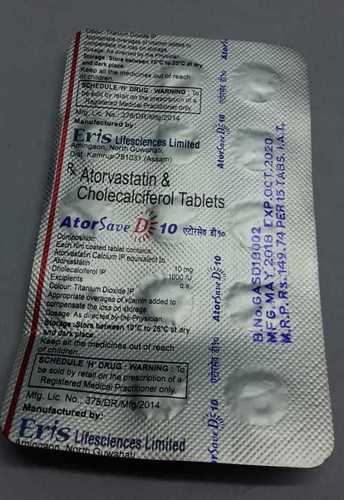 एटोरवास्टिन कोलेकैल्सिफेरोल टैबलेट सामान्य दवाएं