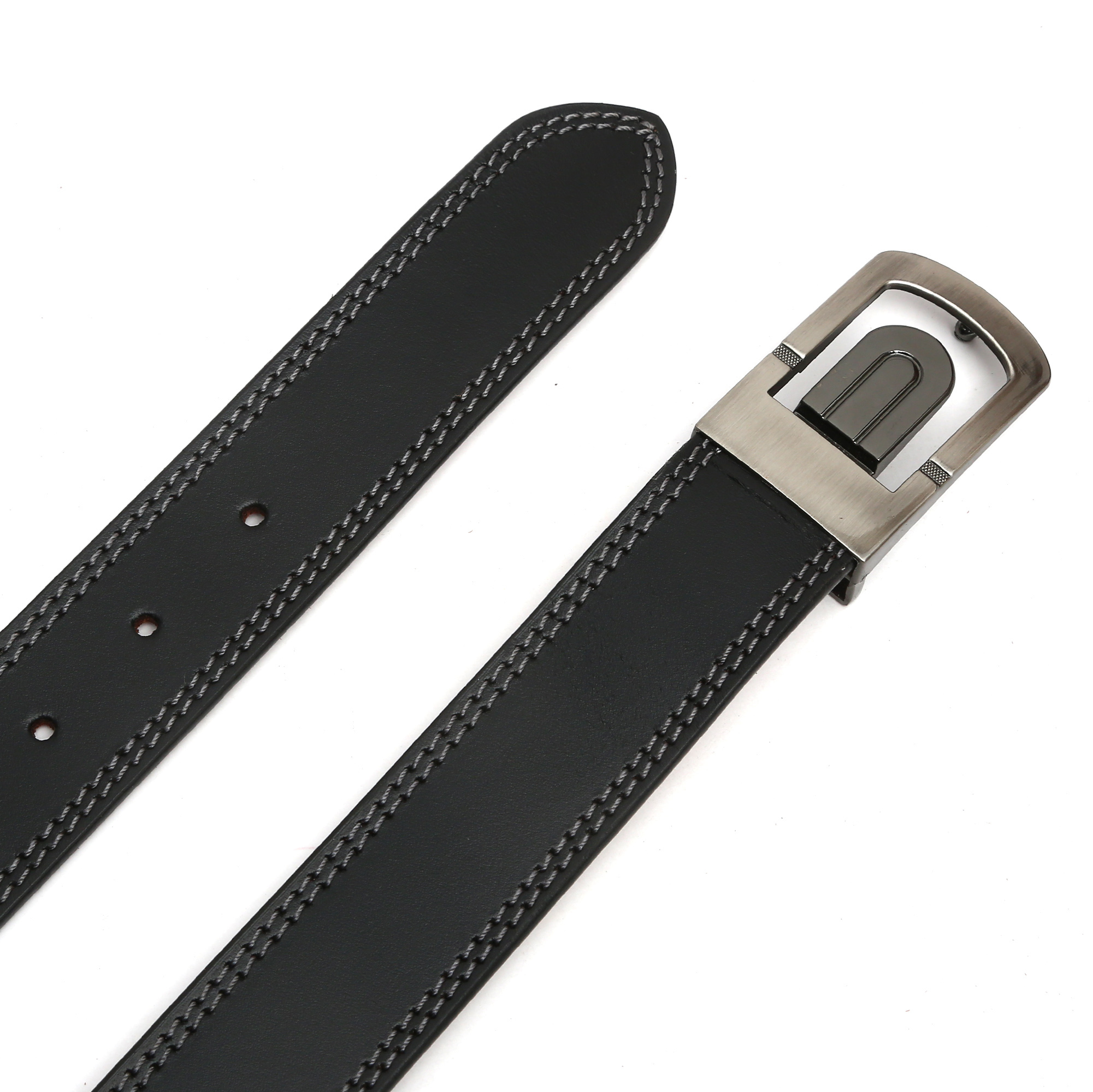 Men's Leather Junction Black Wallet And Belt Combo Set - 15.30 Cm Thickness, 5.50 Cm Width | Durable Design, Ideal For Gifting