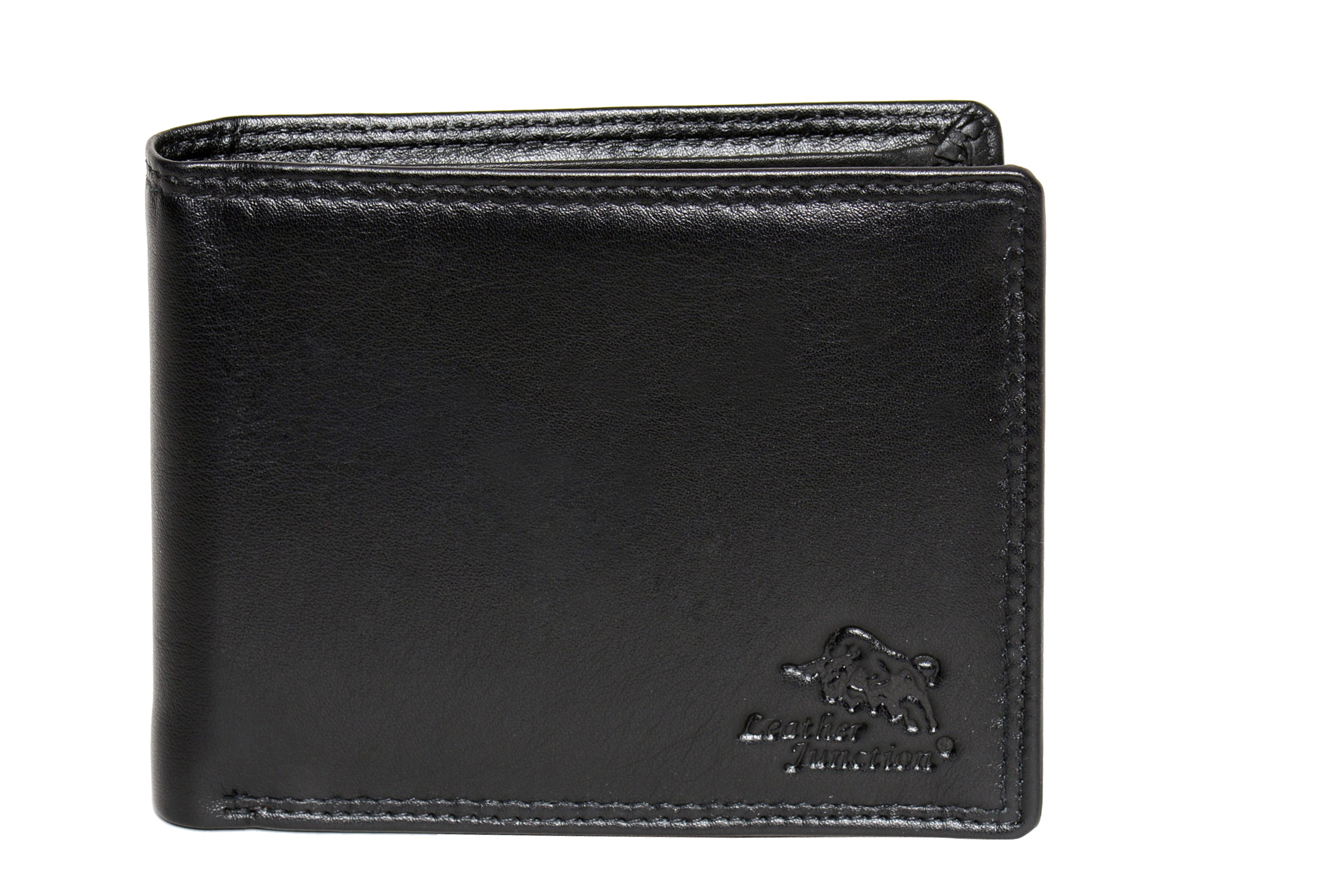 Men's Leather Junction Black Wallet And Belt Combo Set - 15.30 Cm Thickness, 5.50 Cm Width | Durable Design, Ideal For Gifting