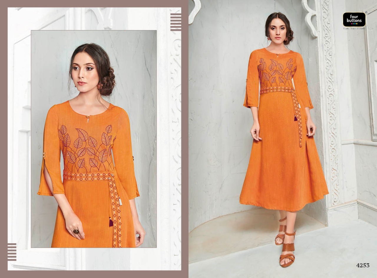 5 Colors Designer Western Kurtis