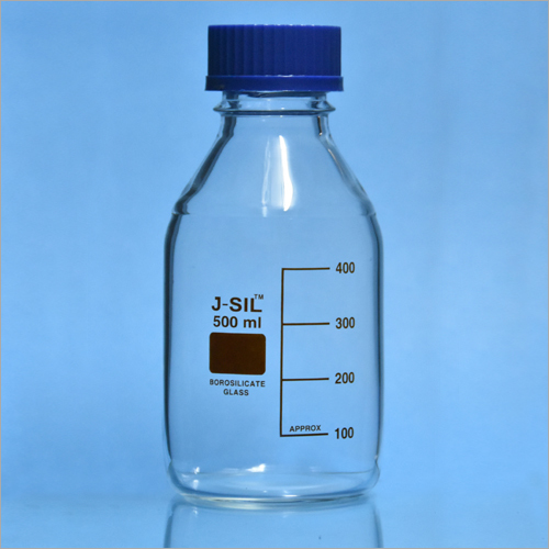 500ml Pp Screw Cap Reagent Bottle - Borosilicate Glass, Rigid & Translucent | Excellent Optical Clarity, Ideal for Laboratory Use