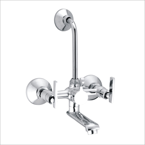 3 In 1 Wall Mixer - Brass & PVC Materials, Round Shape with Overhead & Hand Shower Arrangement