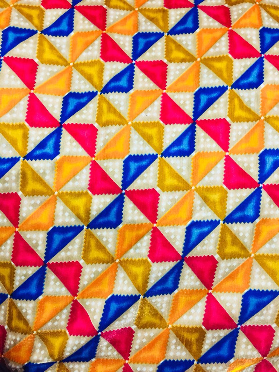 Banglori Satin Print Fabric