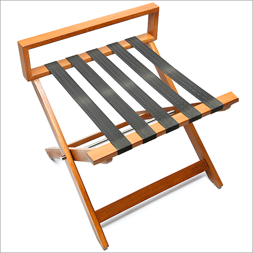 ब्राउन बैंक्वेट वुडन लगेज स्टैंड