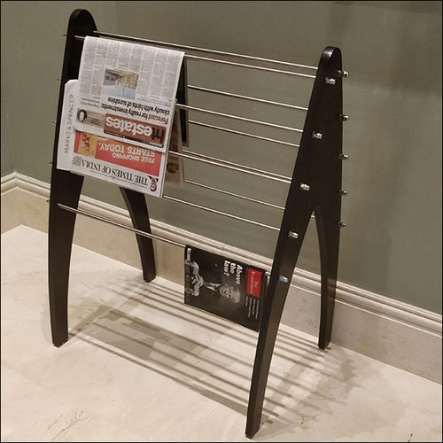 Brwon Restaurant Wooden Newspaper Stand