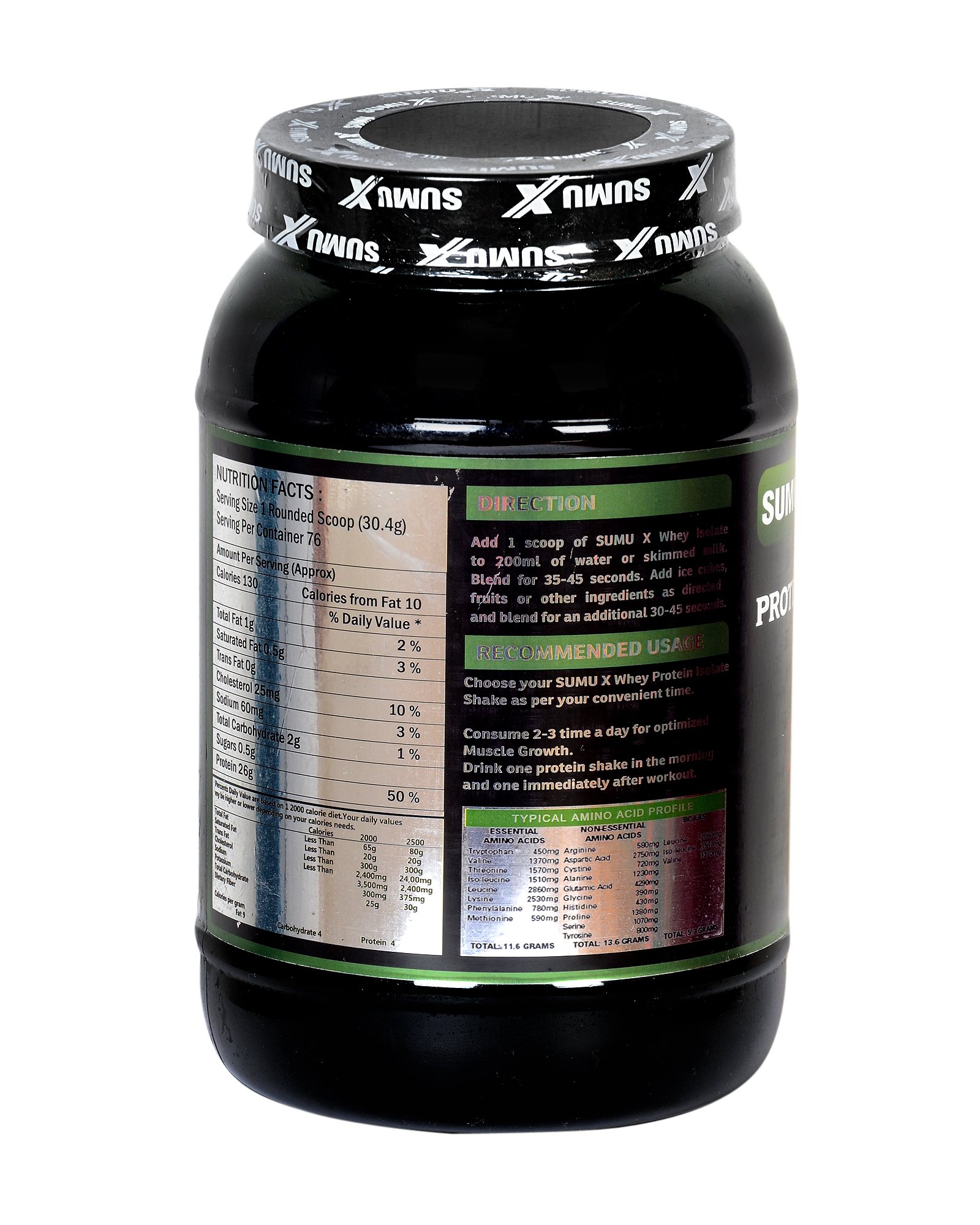 Whey Protein Isolate 2kg Application: With Milk Or Water