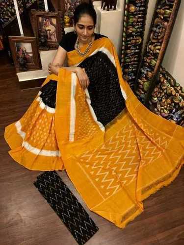 कॉटन हैंड मेड मुलमुल साड़ी