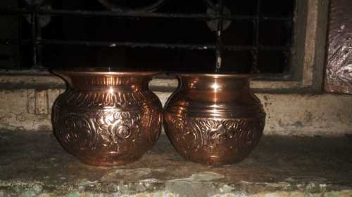 तांबे की नकाशी लोटा