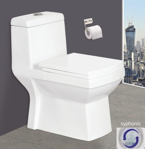 Ceramic One Piece Toilet Commode