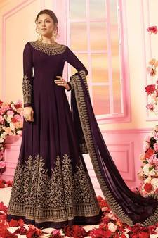 Multiple Colors Ladies Anarkali Georgette Suit
